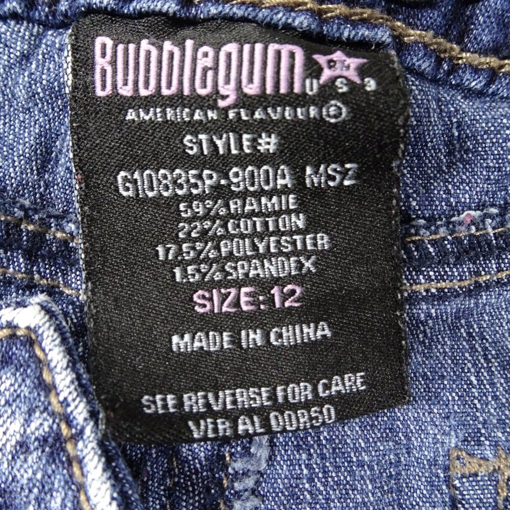Y2K Bubblegum Girls Youth Jeans Size 12 - Picture 5 of 7